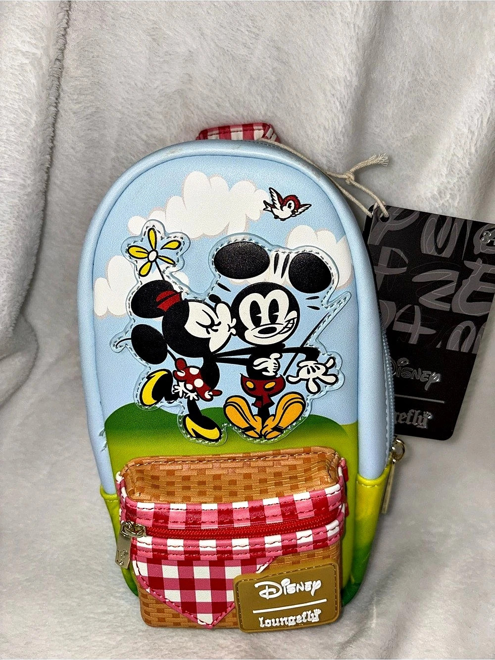 Loungefly Disney Mickey & Minnie Pencil case NWT
